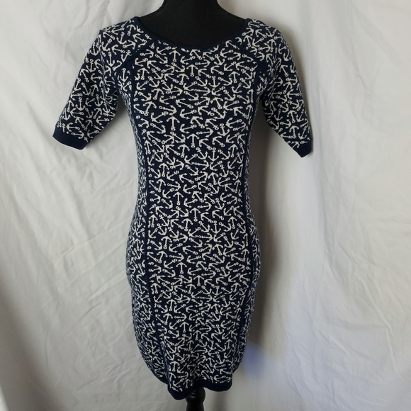 Juicy Couture Anchors Away Wool Bodeycon Dress Size Small - Picture 2 of 11